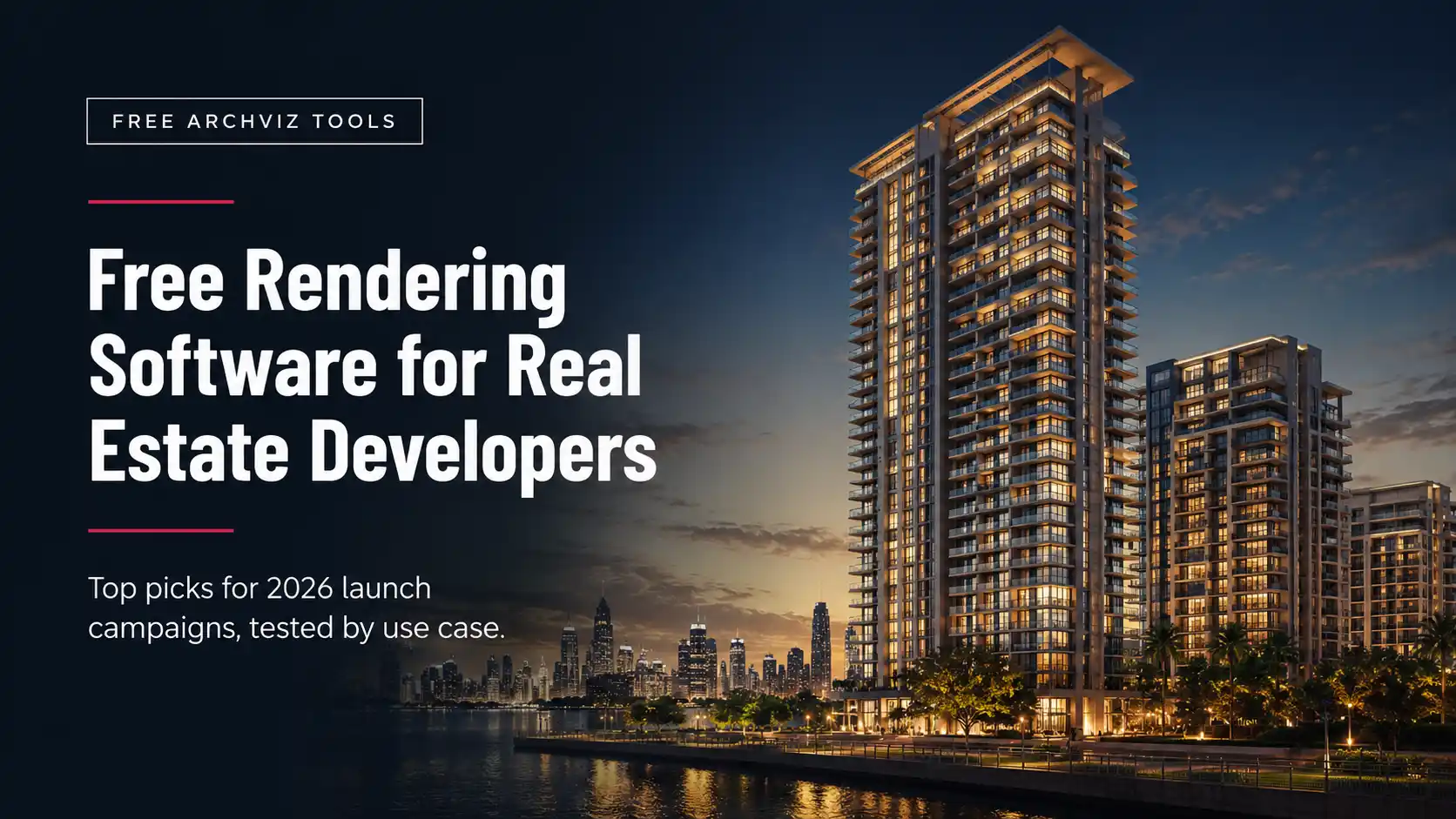 Free rendering software for real estate developers shown running on a workstation mid-render